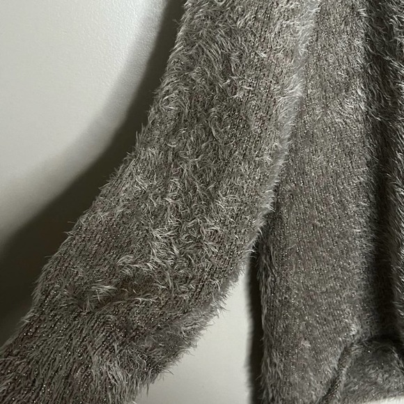 Soft Surroundings XL Subtle Shimmer Pullover Eyelash Fuzzy Soft Cozy Sweater - Picture 8 of 15
